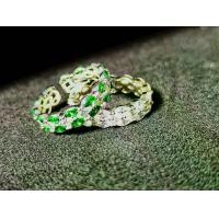 ราคา แหวนมรกต ตัวเรือนเงิน แหวนเพชรแถว cz ตัวเรือนเงิน ปรับระดับได้ (1731501437331211555)