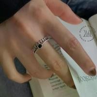 ราคา 【Tiktok】 ✨แหวนเงินแท้ Black Diamond แหวนเพชรสีดำนำโชค แหวนมงคล แหวนผู้หญิง แหวนพลอย แหวนไพลิน แหวนปรับขนาดได้ แหวนหิน (1731820713310848821)