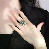 ราคา แหวนทัวร์มาลีนสีเขียว, ดีไซน์ประณีตฝรั่งเศสใหม่, เพชรเต็ม, สีแดง, แหวนหยก, หรูหราราคาไม่แพง, แหวนคริสตัลเพทายสีเขียว, สไตล์ดอกไม้ (1731321433430591558)