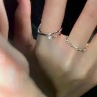 ราคา แหวนมุก เงินแท้ S925 สำหรับผู้หญิง ดีไซน์เฉพาะ สไตล์เรียบง่าย สร้อยข้อมือระดับไฮเอนด์ ส่วนบุคคล เปิดแหวนนิ้วชี้ปรับได้ แหวน pandora ดาว (1731260618736502751)