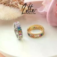 ราคา แหวนนพเก้า เพชรรอบวง สีทอง สีเงิน รุ่นหนา ใส่เสริมสิริมงคล (1729633496172169676)