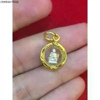 ราคา จี้ พระหลวงปู่ทวด พิมพ์เล็ก เนื้อเงิน กรอบสวยหรู พรีเมียม หุ้มทอง 96.5% กันน้ำ 100% (1731963040264717515)