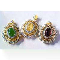 ราคา จี้ชุบทอง 24k เทียมจี้หินไหมทอง จี้ทับทิม จี้หยก จี้เพชร จัดส่งฟรี กทม (1731507395763734573)