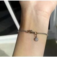 ราคา สร้อยข้อมือ สแตนเลส จี้เพชร จี้ห้อยตะขอ บล็อกบัสเตอร์ (1731742907178648865)