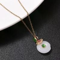 ราคา สร้อยคอจี้อิสลาม ทำจากเหล็กไททาเนียม ไม่ซีดจาง จี้หยก สไตล์ชาติพันธุ์ โซ่โอปอลรูปตัว O (1731474934205351050)