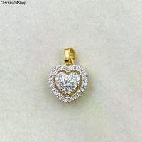 ราคา จี้หัวใจเพชร ✅เหมาะกับสร้อยคอ1-2สลึง จี้ทอง ทองโคลนนิ่ง 0312 (1731477484515395351)