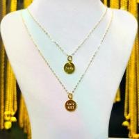 ราคา [โง้วกิ้มเล้ง] จี้ทอง 96.5% น.น. 0.3 กรัม สลักอักษร สลักชื่อ ขายได้ มีใบรับประกันทองแท้ (1731198041046616835)