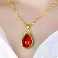 ราคา สร้อยคอสีทอง ดีไซน์หรูหรา สำหรับผู้หญิง สไตล์ฮ่องกง จี้ทอง เครื่องประดับหรูหรา ชุบโลหะผสม เงิน แฟชั่น (1731889490577425912)