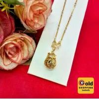 ราคา สร้อยคอทอง 2 กษัตริย์ลายกล่องคั่นสองเม็ด ความยาว 18 นิ้ว พร้อมจี้ถุงทองพลอยนพเก้า เรียกทรัพย์ สามารถเลือกจี้อย่างเดียวได้ จี้ทอง รูปถ่ายจากสินค้าจริง (1729770194581425014)