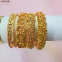 ราคา กำไลทอง ข้อมืออินเดีย กำไลชุบทอง แบบสวมสำหรับผู้ใหญ่ สไตล์ดูไบ (1731742492812150097)