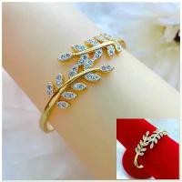 ราคา กำไลข้อมือใบมะกอก [ 145 ] กำไลทองชุบ กำไลเพชร cz ตะขอล้อค พร้อมส่ง ประจำวัน ประจำวัน ประจำวัน ประจำวัน ประจำวัน (1729612412187478381)