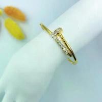 ราคา ￼กำไลทองชุบ [ 0195 ] กำไลเพชร กำไลทองไมครอน พร้อมส่ง (1729997065869035885)