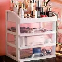 ราคา [พร้อมส่ง] ชั้นวางเครื่องสำอาง1-3ชั้น อุปกรณ์แต่งหน้า กล่องเก็บเอนกประสงค์แบบมีลิ้นชัก (1731675709820142708)