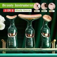 ราคา พร้อมส่ง. เครื่องนวดหน้า 3 in 1 เครื่องนวดหน้ายกกระชับ พร้อมหัวเปลี่ยน 3 หัว ผลักครีม กระตุ้นผิว นวดกระชับ ครื่องนวดใบหน้า รอบดวงตา ลำคอ (1731741110413788985)