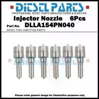 ราคา เคล็ดลับหัวฉีดน้ำมันเชื้อเพลิงดีเซล, ชุด 6 ชิ้น, หมายเลขชิ้นส่วน DLLA154PN040 105017-0400, เหมาะสำหรับ ISUZU Forward 6BG1 / 1153002131 1153002480 1153002831 1153002832 (1731915104686015569)