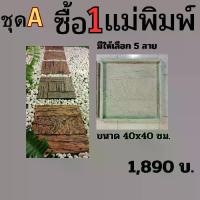 ราคา ชุดA-ขนาด 40x40 ซม.แม่พิมพ์แผ่นพื้นทางเดิน (1731604246761866420)