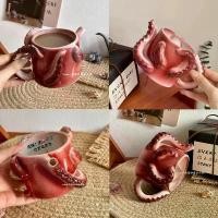 ราคา ส่งจากไทย แก้วน้ำ Tako ปลาหมึกยักษ์ ทาโกะ แก้วทรงน่ารัก หนวดน้องเป็นเหยือก ของขวัญ gift Mug cup 70108 ขายดี (1731739810437825859)