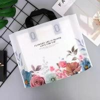 ราคา ถุงพลาสติกใสมีลาย ถุงแฟชั่น ถุงหูเทปเนื้อพลาสติกถุงพลาสติก ถุงของขวัญ ถุงหูหิ้ว ลายดอกกุหลาบ(แพ็คละ50ใบ) ถุงของขวัญ gift bag (1731223356487140519)