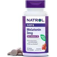 ราคา Natrol Melatonin 3mg 90 เม็ด รสสตรอเบอร์รี่ การสนับสนุนระบบภูมิคุ้มกัน. วิตามิน นอน (1730967067710491570)