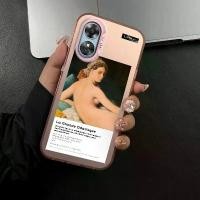 ราคา เคสโทรศัพท์, สำหรับ OPPO A17 A17K, กึ่ง La Grande Odalisque, โปร่งใส, บางเฉียบ, ฝ้า, เคส (1729992676816489374)