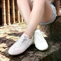 ราคา Anna Ivory ร้องเท้าผ้าใบหนังแท้ รุ่น Anna สีไอวอรี่ (1732271090965777241)