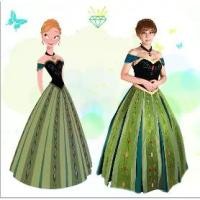 ราคา ชุดเจ้าหญิงอันนาเอลซ่าสีเขียว anna elsa ชุดอันนาเอลซ่าผู้ใหญ่ ชุดเจ้าหญิงแอนนาจาก Frozen cp172.2/ac44.3/wc37 (1729746191279753239)