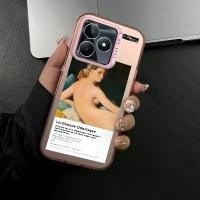 ราคา เคสโทรศัพท์, สำหรับ Realme C53 C51, กึ่ง La Grande Odalisque, โปร่งใส, บางเฉียบ, ฝ้า, เคส (1729992690884578206)