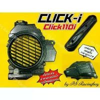 ราคา ซีโอดี กันร้อนท่อ+ฝาครอบหม้อน้ำ+ฝาปิดหม้อกรอง CLICK110i ,Click-i เซต3ชิ้น เคฟล่าดำ อย่างดีSK กันร้อนท่อคลิก ฝาครอบหม้อน้ำคลิก (1731327467257038343)