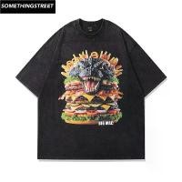 ราคา เสื้อยืดผู้ชายโอเวอร์ไซส์ big mac ตาราง Man Clothing สีชมพู (1731034035999770935)