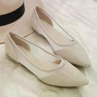 ราคา รองเท้าผู้หญิง ตาข่ายระบายอากาศ ใหม่ในปี 2568 ปลายแหลมแบน รองเท้าตื้น น้ำหนักเบา สไตล์ชาแนล รองเท้าแตะ เหมาะกับกระโปรงและรองเท้าไม่มีส้น chanel ballet flats ဒ ေ ါ က ် ဖ ိ (1731538521160517121)