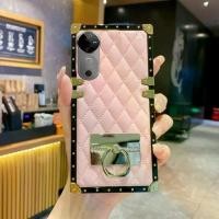ราคา เคสโทรศัพท์, สำหรับ Vivo V40 Pro 5G, แหวนโลหะ 3 มิติพร้อมสไตล์ Chanel รูปเพชร, กันกระแทก, เคส (1731312028688812829)