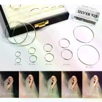 ราคา Thailand ต่างหูห่วง เงินแท้ 925 ตัวเรือนตอก 925 (Hoop Earrings) Silver925 ต่างหูเงิน ต่างหูเงินแท้ Allure jewelry (1732191082289400793)
