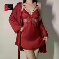 ราคา ชุดนอนเซ็กซี่ Sexy ผ้าซาติน ลูกไม้ DD4372️งานป้ายแท้ quiruo เกรดพรีเมี่ยม ชุดนอนไม่ได้นอน ชุดนอนสายเดี่ยว สินค้าดี (1731923386815775936)