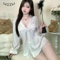 ราคา ชุดนอนลเลน ชุดนอนเซ็กซี่ ชุดบอดี้สูทแซ่บๆ Sexy Charmหน้าร้อน เสื้อ sexy เสื้อแฟน ลูกไม้ แขนยาว สีขาว สีล้วน เซ็กซี่ พร้อมส่งในไทย (1731890819236267116)