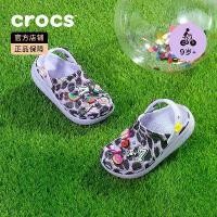 ราคา Crocs Carluo Chi, รองเท้าเด็กผู้หญิง, พื้นหนา, พิมพ์ลายเสือดาวฤดูใบไม้ผลิ, สไตล์ระบายอากาศน่ารัก, รองเท้าเด็กผู้หญิง, 207838 (1730336697450399773)