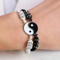 ราคา COD กําไรคู่ ไทเก็ก หยินหยาง Tai Chi คู่สร้อยข้อมือกำไลข้อมือเพื่อนที่ดีที่สุด, สไตล์ใหม่ของญี่ปุ่นและเกาหลีของสร้อยข้อมือหยินหยางไทชิสไตล์จีนชายและหญิงนักเรียนหญิงคู่ทอสร้อยข้อมือเทรนด์ของขวัญ (17317