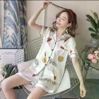 ราคา CHI#[พร้อมส่งจ้า] ชุดนอนผ้าซาติน ชุดนอนผู้หญิง ชุดนอนสตรี ชุดนอนแฟชั่น ชุดนอนแขนสั้นขาสั้น ผ้านิ่มใส่สบายพร้อมส่งจ่ายปลายทาง ชุดนอนคนอ้วนไซส์ใหญ่ แซ่บ เสื้อผ้า Women Lady Clothing (1731205479528564286