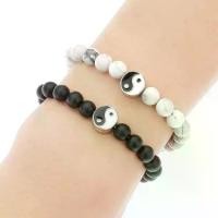 ราคา สร้อยข้อมือคู่จีน, หยินหยางไทเก็กหยินหยาง, Frosted Yin Yang Tai Chi, อเนกประสงค์, แฟชั่น, เครื่องประดับใหม่, ขายส่ง, 2024 (1730957289147303958)