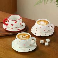 ราคา ชุดถ้วยกาแฟและจานรองเซรามิก ดีไซน์เมฆสร้างสรรค์ คัตเอาท์ด้วยมือ รูปหัวใจวาดด้วยมือไม่สม่ำเสมอ แก้วน่ารัก ถ้วยน้ำดอกไม้ cups แก้ว เก็บ ความ เย็น chako lab แก้วเซเว่น แก้วเยติ (1731804104628864648)