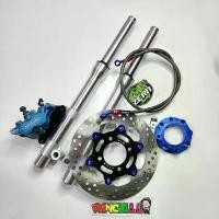 ราคา oqznfmSHOP58 ใช้งานได้ กระบอกโช้คกลึง WAVE125 กลึงเงา + แกนโช้ค + ปั๊มโลโกนูน สีฟ้า + จานCNC ดำหมุดน้ำเงิน + สเปเซอร์น้ำเงิน + สายZERN หัว90 WAVE125R/S/ไฟเลี้ยวบังลม/WAVE100S 200 (1731595647103240800)