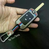 ราคา COD เคสโลหะกุญแจรถ Honda Civic FB Hard กุญแจพับข้าง ปุ่มเรืองแสง Honda Key Sets Model Accord G8 , Civic FB, Jazz, City (1731919154199102696)
