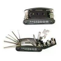 ราคา ชุดเครื่องมือซ่อมจักรยาน แบบพกพา Bike Repair Tool Kit 16 in 1อุปกรณ์ซ่อมจักรยาน ชุดซ่อมจักรยาน Bicycle Tools Sets Folding (1731600846676396560)