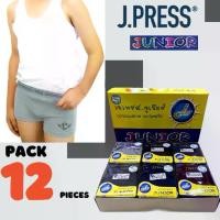 ราคา กางเกงชั้นในเด็ก กางเกงในแบบมีขา/ขาสั้น ไร้ตะเข็บ seamless เจเพรส จูเนียร์ (J. press Juniors) คละสี 1 โหล (12 ตัว) (1729885848134322608)