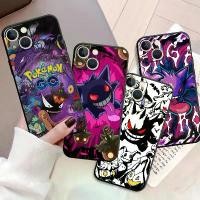 ราคา เคสซิลิโคนสำหรับ Juniors Pokemon Gengar Cool Evil Elf สำหรับ Apple iPhone 15 13 12 11 Pro Max 7 8 12 Mini XR X 5 5S SE 6 6S Plus เคสโทรศัพท์ iPhone SE (2020) เคสพลาสติก TPU อ่อนสำหรับโทรศัพท์ กระเป๋า