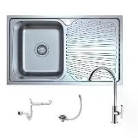 ราคา (Hafele) อ่างล้างจานแบบติดตั้งบนเคาน์เตอร์ เอลการ์ ซีรี่ย์ TOP MOUNT SINK ELGAR SERIES (BOWL LEFT)(495.39.408) ฟรี ก๊อก (1729826355407456476)