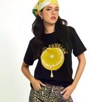 ราคา [CEREAL KILLER] เสื้อยืด รุ่น 'Regular Tee' สีดำ 'Easy Squeeze' (CK007) Clothing Cotton Women ผู้หญิง Tshirt (1731020709455432159)