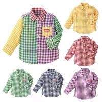 ราคา เสื้อเชิ้ตแขนยาวลายสก๊อตสำหรับเด็ก เสื้อผ้าผู้ชายและผู้หญิง ดีไซน์เรียบง่าย สีสันสดใส ชั้นใน มีหลายสี เหมาะสำหรับ Dropshipping เสื้อสงกรานต์ ผู้หญิง กราม baby tee สติช เ (1731732344124376991)