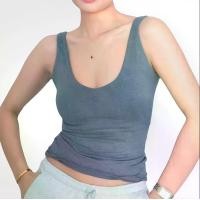 ราคา เสื้อกล้าม, CANDY Marta, แขนกุด, วัสดุผ้าฝ้าย, สำหรับผู้หญิง, พร้อมโฟมบุนวม, เสื้อผ้าผู้หญิง กราม สียีนส์ คอปาด baby tee (1731304772428268555)