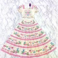 ราคา Boniga สีครีม Tipsuda Vintage Set ชุดเซ็ต 2 ชิ้น สีครีมผ้าไหมเกาหลีพิมพ์ลาย เสื้อครอปแขนตุ๊กตา คอเหลี่ยม ขอบลูกไม้ กระโปรงยาวแต่งระบาย ผ้านิ่มใส่สบาย (1730123429387143359)