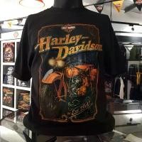 ราคา เสื้อยืดคุณภาพดี [S-5XL]เสื้อยืด OLP HARLEY-DAVIDSON OF UBON RATCHATHANI - VINTAGE GOLD สินค้าขายดี (1731771247283766558)